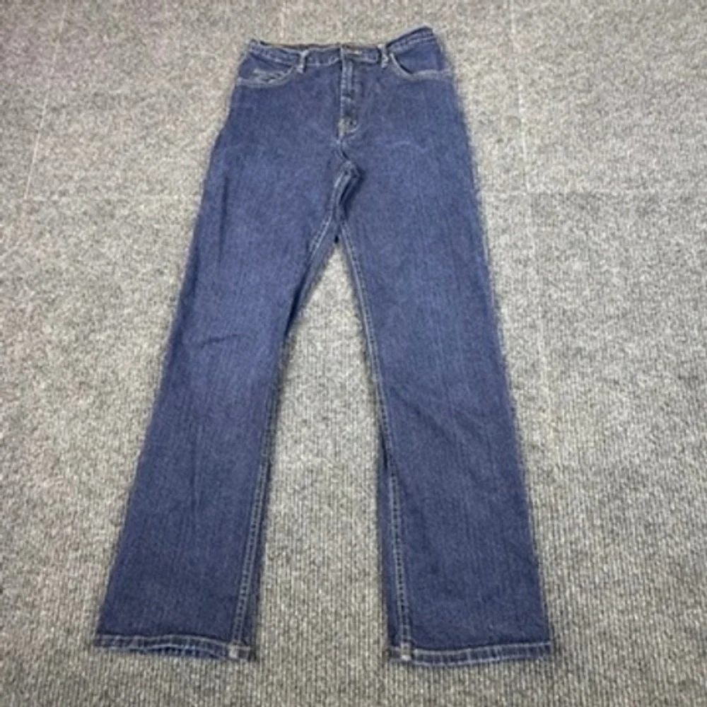 JAG Mens Straight Leg Jeans Indigo Blue Cotton High Rise Denim J7605 Size 32